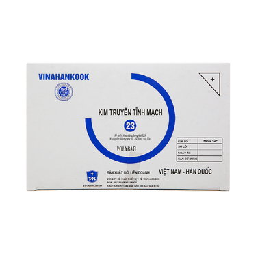 Kim truyền tĩnh mạch cánh bướm 23 Vinahankook giúp cho kim không bị dịch chuyển (50 cây)