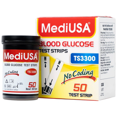 Que thử đường huyết Mediusa TS3300 (hộp 50 que)