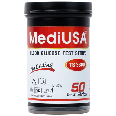 Que thử đường huyết Mediusa TS3300 (hộp 50 que)