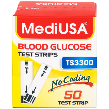 Que thử đường huyết Mediusa TS3300 (hộp 50 que)