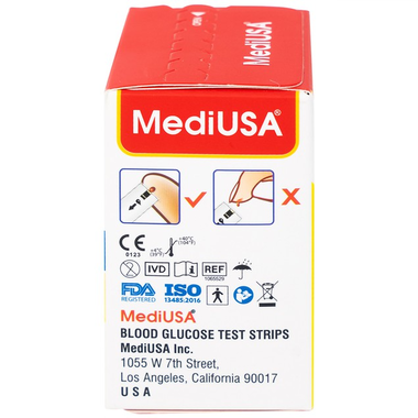 Que thử đường huyết Mediusa TS3300 (hộp 50 que)