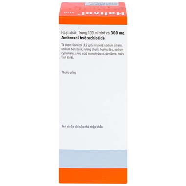 Siro Halixol 15mg/5ml điều trị hen phế quản và viêm phế quản
