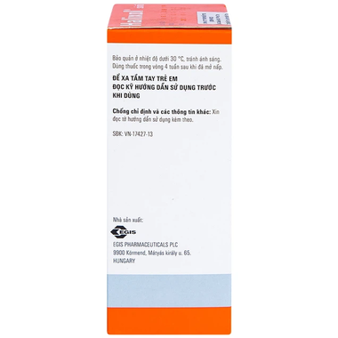 Siro Halixol 15mg/5ml điều trị hen phế quản và viêm phế quản