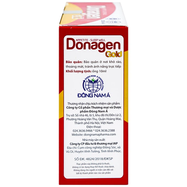 Thực phẩm bảo vệ sức khỏe DONAGEN GOLD (20 ống)