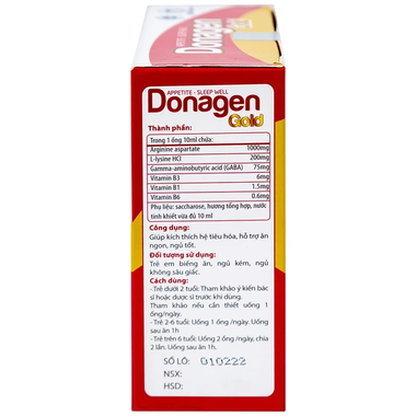 Thực phẩm bảo vệ sức khỏe DONAGEN GOLD (20 ống)