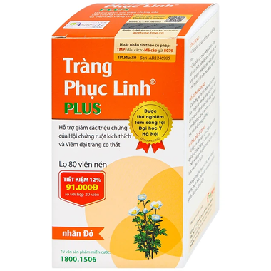 Thực phẩm bảo vệ sức khỏe Tràng Phục Linh Plus (80 viên)