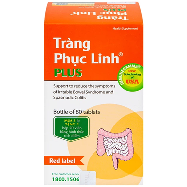 Thực phẩm bảo vệ sức khỏe Tràng Phục Linh Plus (80 viên)