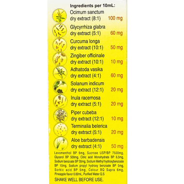 Zecuf Herbal Syrup hỗ trợ giúp bổ phế, giảm ho, làm dịu mát cổ họng và giảm cảm giác khó chịu do đau họng.