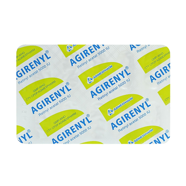 Thuốc Agirenyl 5000IU phòng và điều trị thiếu vitamin A
