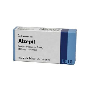 Thuốc Alzepil 5mg điều trị chứng suy giảm trí nhớ (2 vỉ x 14 viên)