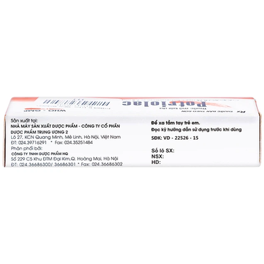 Thuốc bôi ngoài da Potriolac điều trị vảy nến mảng, mức độ nhẹ đến vừa (15g)