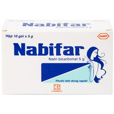 Thuốc bột Nabifar Pharmedic dùng vệ sinh phụ nữ