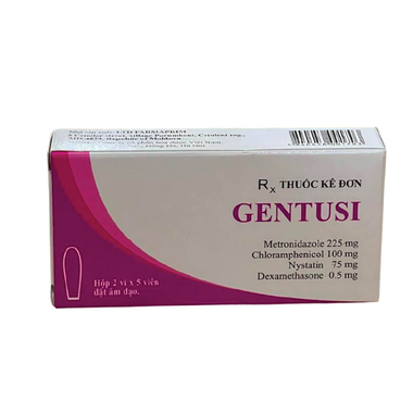 Thuốc Gentusi điều trị nhiễm khuẩn âm đạo (10 viên)