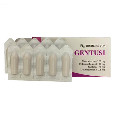 Thuốc Gentusi điều trị nhiễm khuẩn âm đạo (10 viên)