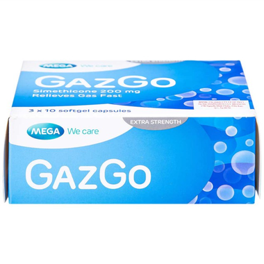 Thuốc GazGo 200mg điều trị khó chịu, căng đau, trướng bụng