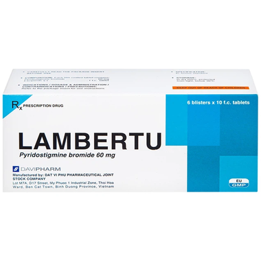 Thuốc Lambertu 60mg hỗ trợ điều trị bệnh nhược cơ (Hộp 60 viên)