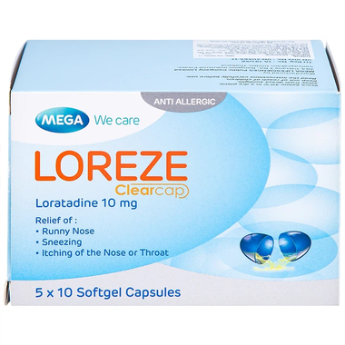 Thuốc Loreze 10mg hỗ trợ điều trị viêm mũi dị ứng, mày đay