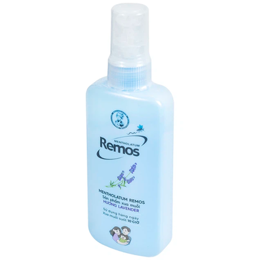 Xịt Chống Muỗi Remos Hương Lavender Xua Muỗi Suốt 10 Giờ (Chai 70ml)