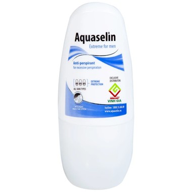 Lăn khử mùi Aquaselin Extreme For Men dùng cho vùng nách dành cho nam giới, giảm mồ hôi (50ml)