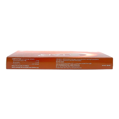 Viên ngậm Star Cough Relief OPV giảm tạm thời triệu chứng ho (2 vỉ x 12 viên)