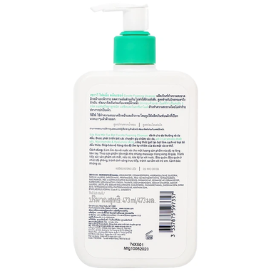Sữa Rửa Mặt Tạo Bọt CeraVe Foaming Cleanser dành cho da thường và da dầu (473ml)