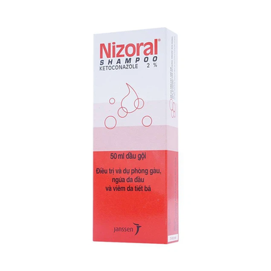 Dầu gội Nizoral shampoo hỗ trợ điều trị và dự phòng gàu, ngứa da đầu và viêm da tiết bã ( Chai 50ml)