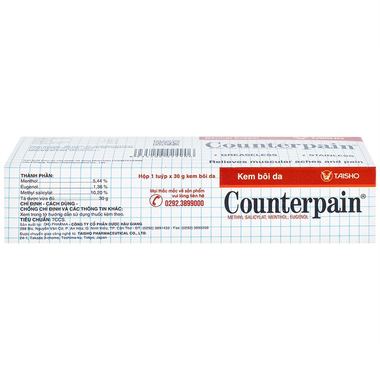 Kem bôi da Counterpain hỗ trợ giảm đau cơ, đau do bệnh thấp khớp, bong gân (Hộp 30g)