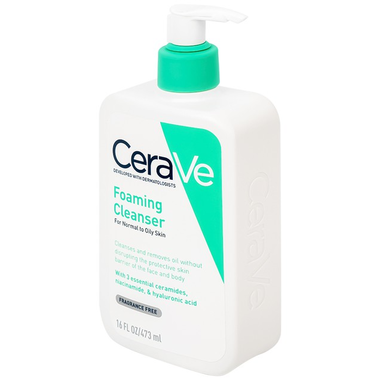 Sữa Rửa Mặt Tạo Bọt CeraVe Foaming Cleanser dành cho da thường và da dầu (473ml)
