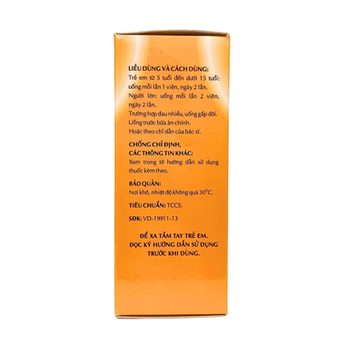 Viên mật nghệ Cholapan OPC điều trị các chứng gan đau, mật kém, đau dạ dày (5 vỉ x 10 viên)