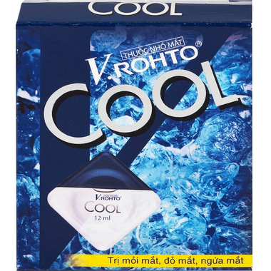 Thuốc nhỏ mắt V.Rohto Cool (12ml) điều trị mỏi mắt, đỏ mắt, ngứa mắt