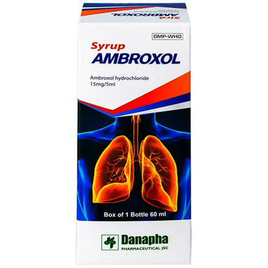 Thuốc Ambroxol Danapha điều trị viêm phế quản, hen phế quản (60ml)
