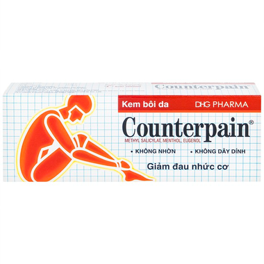 Kem bôi da Counterpain hỗ trợ giảm đau cơ, đau do bệnh thấp khớp, bong gân (Hộp 30g)