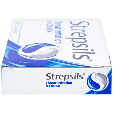 Viên ngậm Strepsils Throat Irritation &amp; Cough Reckitt Benckiser giúp làm sạch đường thở và kiểm soát ho (2 vỉ x 12 viên)