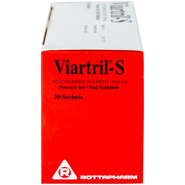 Bột pha uống Viartril-S 1500mg Rottapharm giảm triệu chứng thoái hóa khớp nhẹ và trung bình (30 gói)