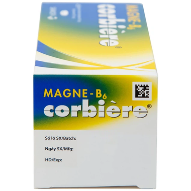 Viên nén Magne-B6 Corbiere Sanofi điều trị thiếu magnesi riêng biệt hay kết hợp (5 vỉ x 10 viên)