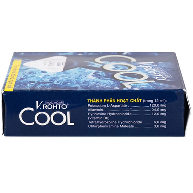 Thuốc nhỏ mắt V.Rohto Cool (12ml) điều trị mỏi mắt, đỏ mắt, ngứa mắt