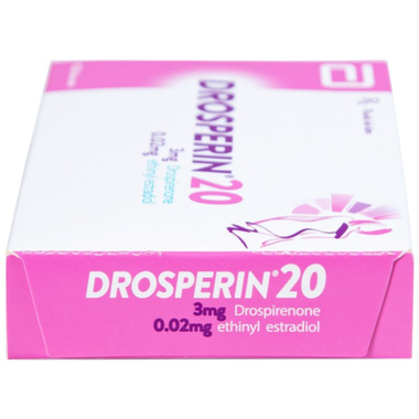 Thuốc tránh thai hằng ngày Drosperin 20 Abbott (1 vỉ x 28 viên)