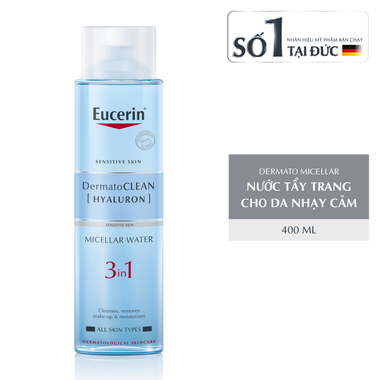 Nước tẩy trang Eucerin DermatoClean Micellar 3 IN 1 dành cho mọi loại da (400ml)