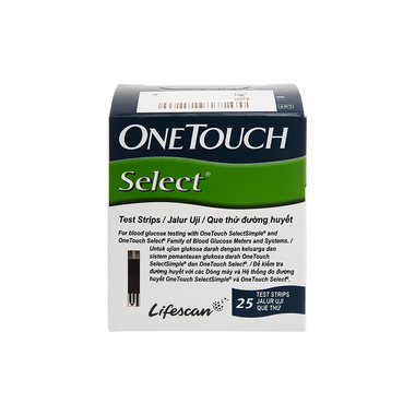 Que thử đường huyết Onetouch Select Plus (25 que)