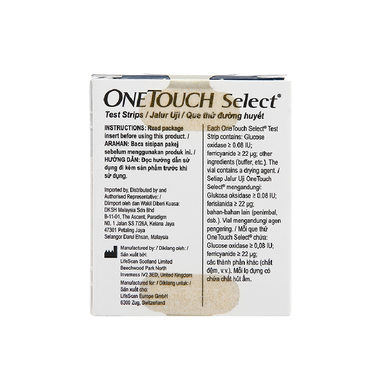 Que thử đường huyết Onetouch Select Plus (25 que)