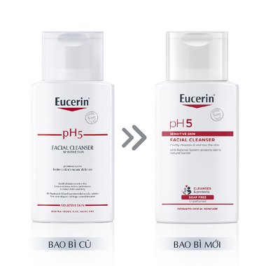 Sữa rửa mặt cho da nhạy cảm Eucerin PH5 Facial Cleanser Sensitive Skin (100ml)
