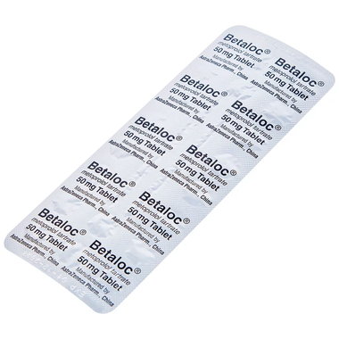 Thuốc Betaloc 50mg điều trị tăng huyết áp, dự phòng đau thắt ngực