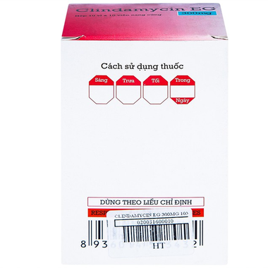 Thuốc Clindamycin EG 300mg Điều Trị Các Bệnh Nhiễm Khuẩn (Hộp 10 Vỉ X 10 Viên)