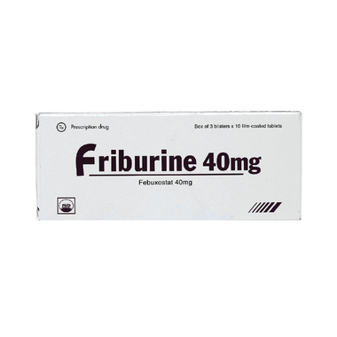 Thuốc Friburine 40mg trị tăng acid uric huyết trong bệnh gout mạn tính