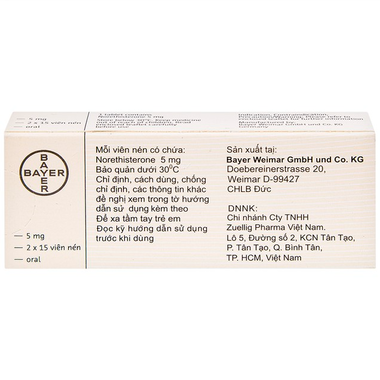 Thuốc Primolut N Điều Trị Xuất Huyết Do Rối Loạn Chức Năng (Hộp 2 Vỉ X 15 Viên)