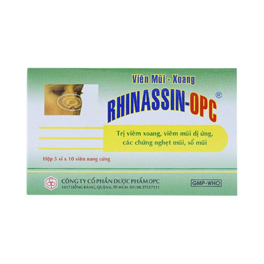 Thuốc Rhinassin OPC Điều Trị Viêm Xoang, Viêm Mũi Dị Ứng