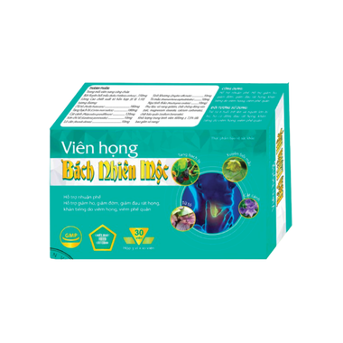Thực phẩm bảo vệ sức khoẻ Viên Họng Bách Nhiên Mộc (30 viên)