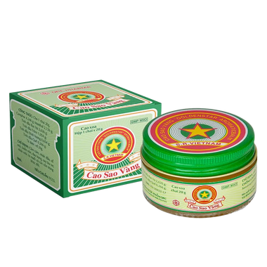 Cao Sao Vàng Điều Trị Cảm Cúm, Nhức Đầu (Hộp 1 Lọ X 20g)