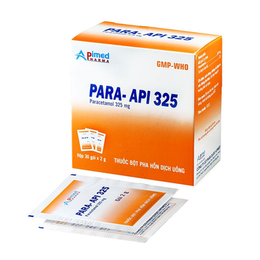 Thuốc Para-Api 325 Apimed giảm đau ,hạ sốt (30 gói x 2g)