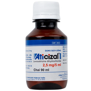 Thuốc Aticizal điều trị viêm mũi dị ứng, mày đay (90ml)